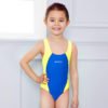 Sun Protection Girls One Piece Solid Bandage Swimwear Swimsuit - Image 3